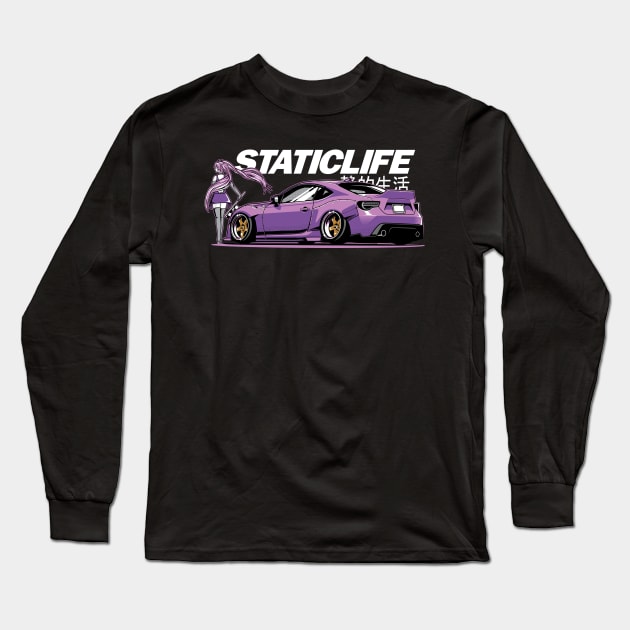 Toyota GT86/Subaru BRZ Long Sleeve T-Shirt by JDMAPEX